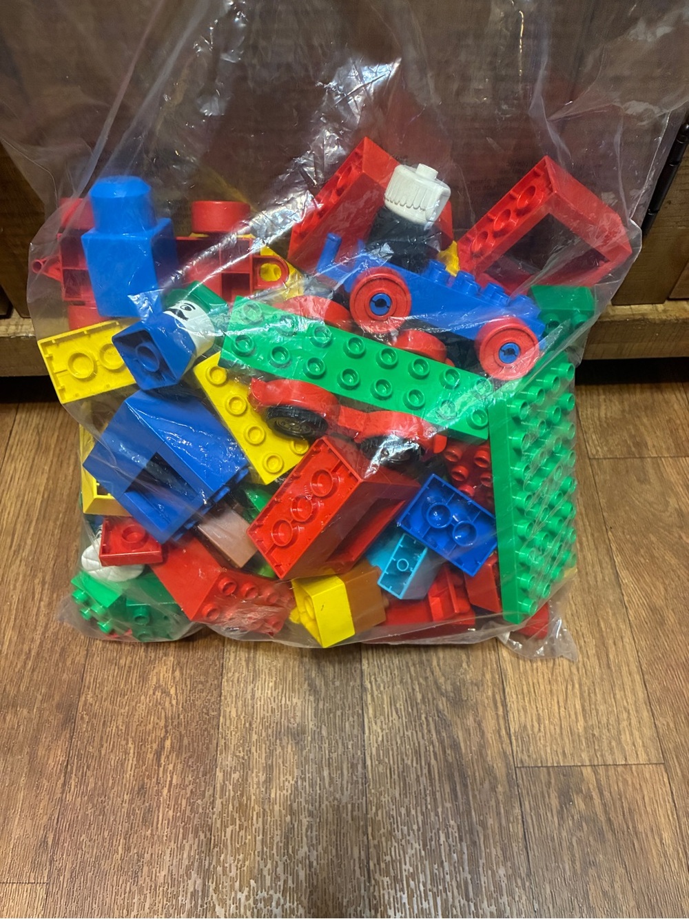 Lego Duplo Colorful Kids Building Block Bag - Red, Blue, Green, Yellow